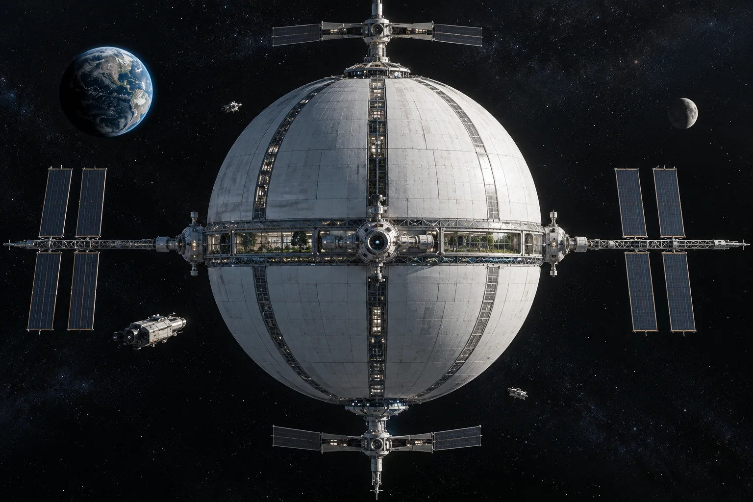 Bernal sphere orbital habitat